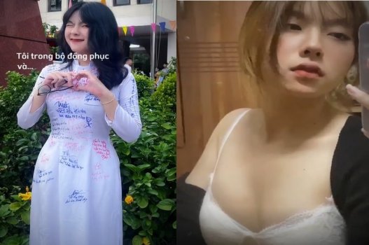 Em học sinh kính cận quá sexy